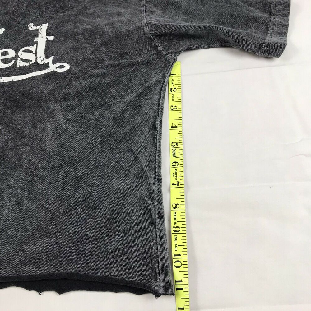 Key‎ West Florida distressed crop top tshirt large Raw Hem Basix Vintage - Picture 6 of 10